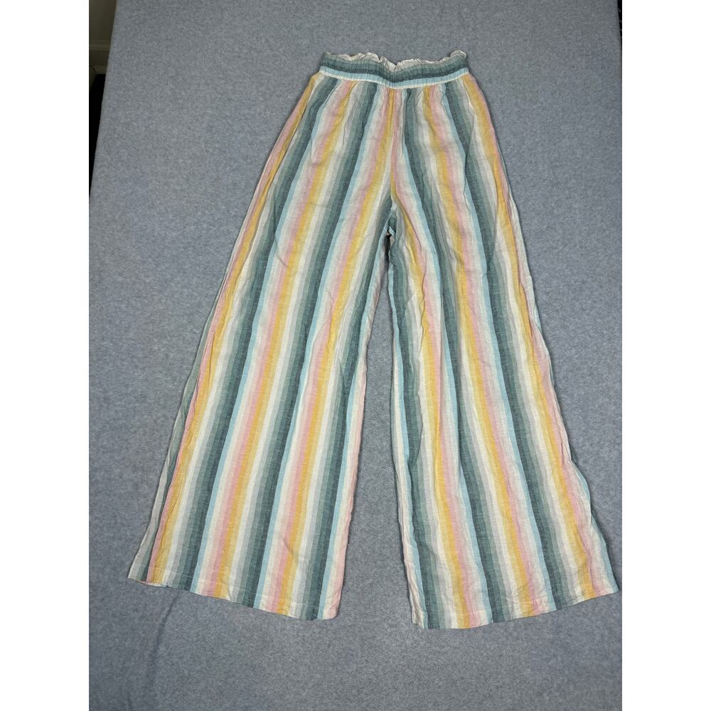Show Me Your Mumu Womens Size XS Pull On Wide Leg Stripe Pants - Picture 2 of 10